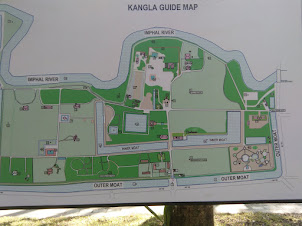 Layout map of Kangla Fort in Manipur.