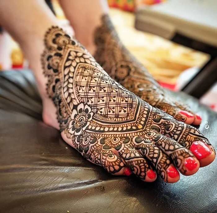 New Mehndi Designs – Beautiful Foot Mehndi Designs # i174