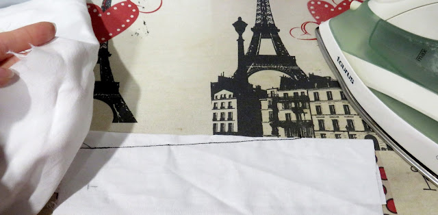 Planchado de costura de pinza