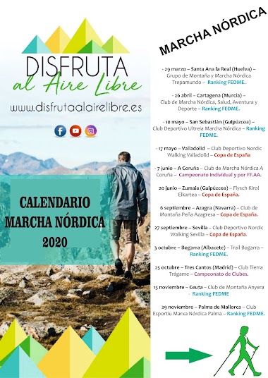 CALENDARIO MARCHA NÓRDICA NACIONAL