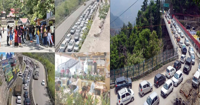 हिमाचल: एक ही दिन में पर्यटकों की भीड़ देख कांप उठे व्यापारी