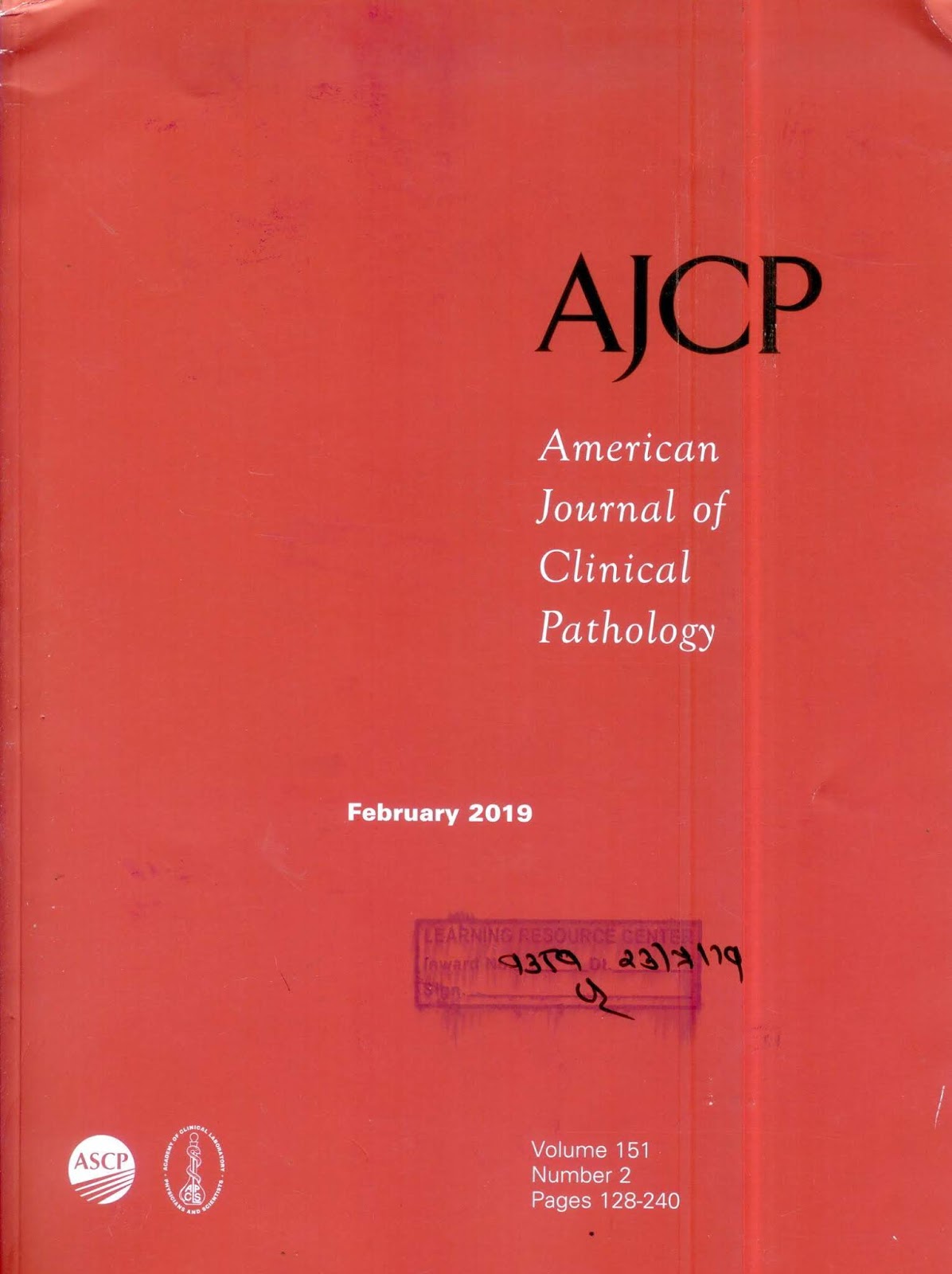 https://academic.oup.com/ajcp/issue/151/2