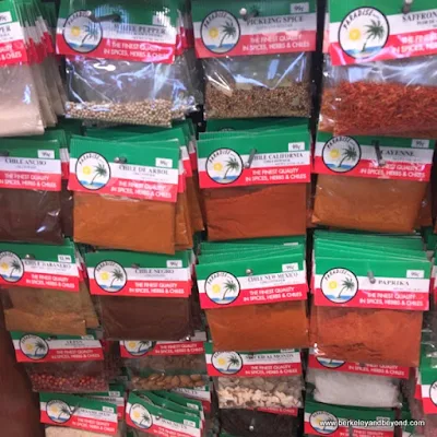 packaged spices at Mi Tierra Foods in Berkeley, California
