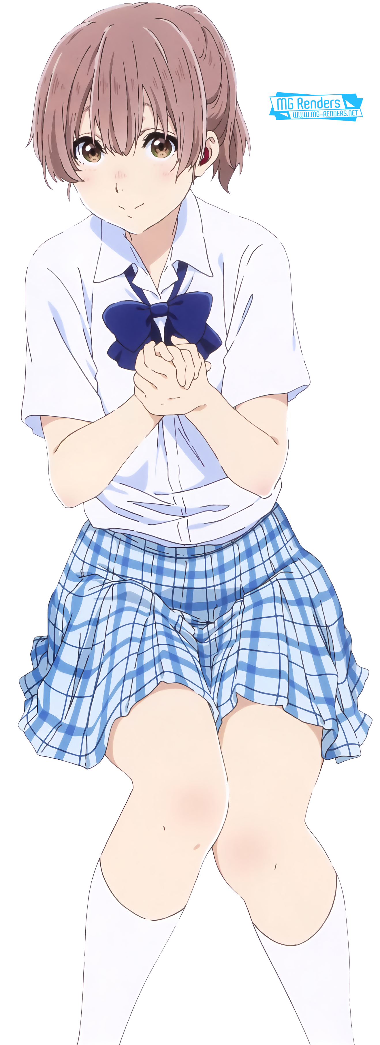 Koe no Katachi - Nishimiya Shouko Render 1 - Anime - PNG Image without 