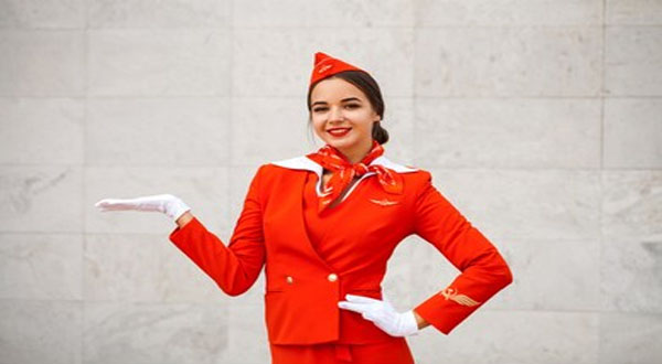 Aeroflot Air stewardess