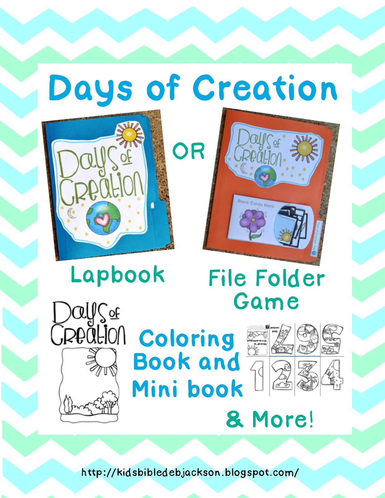 http://kidsbibledebjackson.blogspot.com/2014/08/creation-lapbook-file-folder-game-more.html