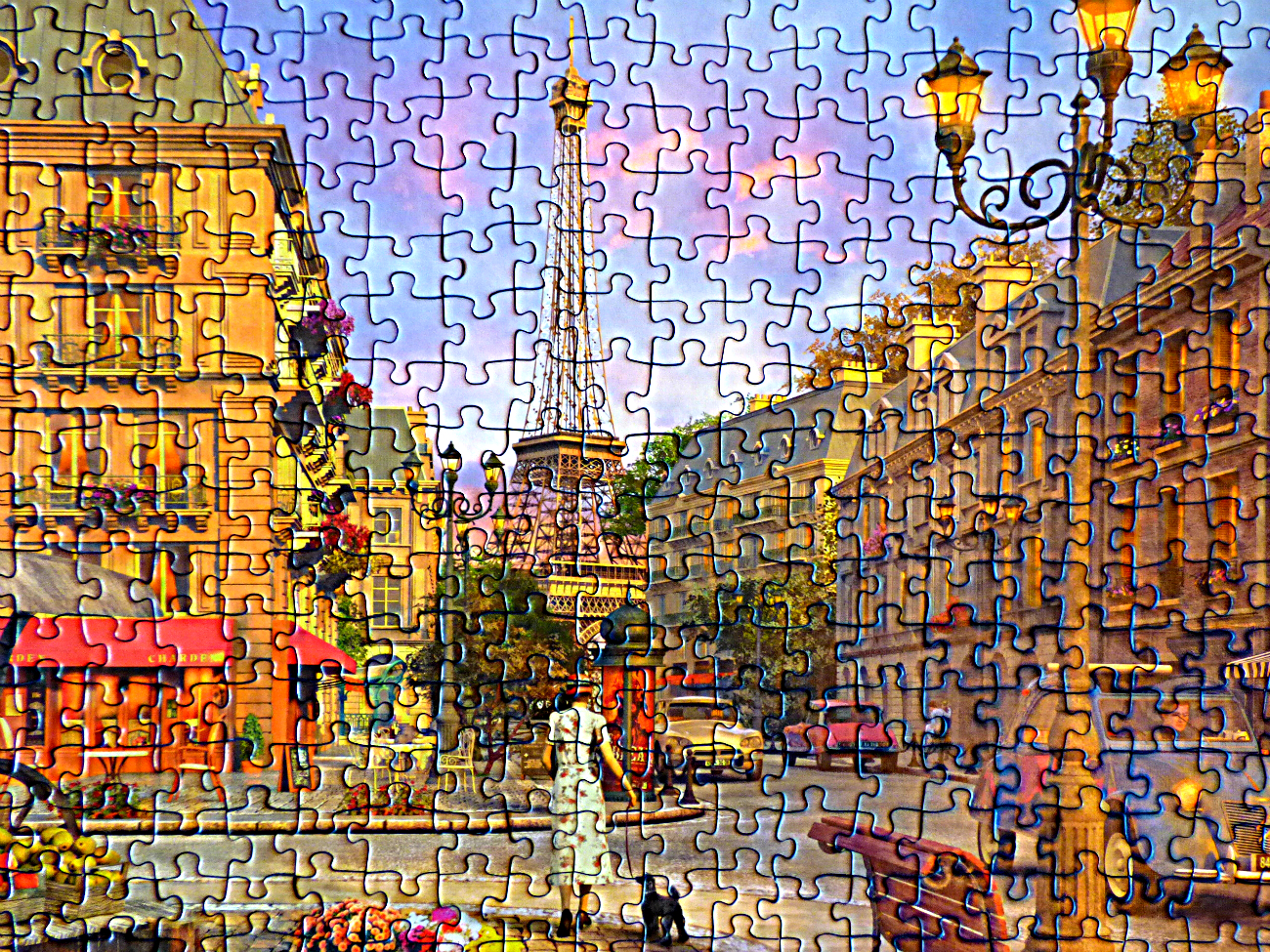 Chez Maximka An Evening Walk (500 piece) puzzle from Ravensburger