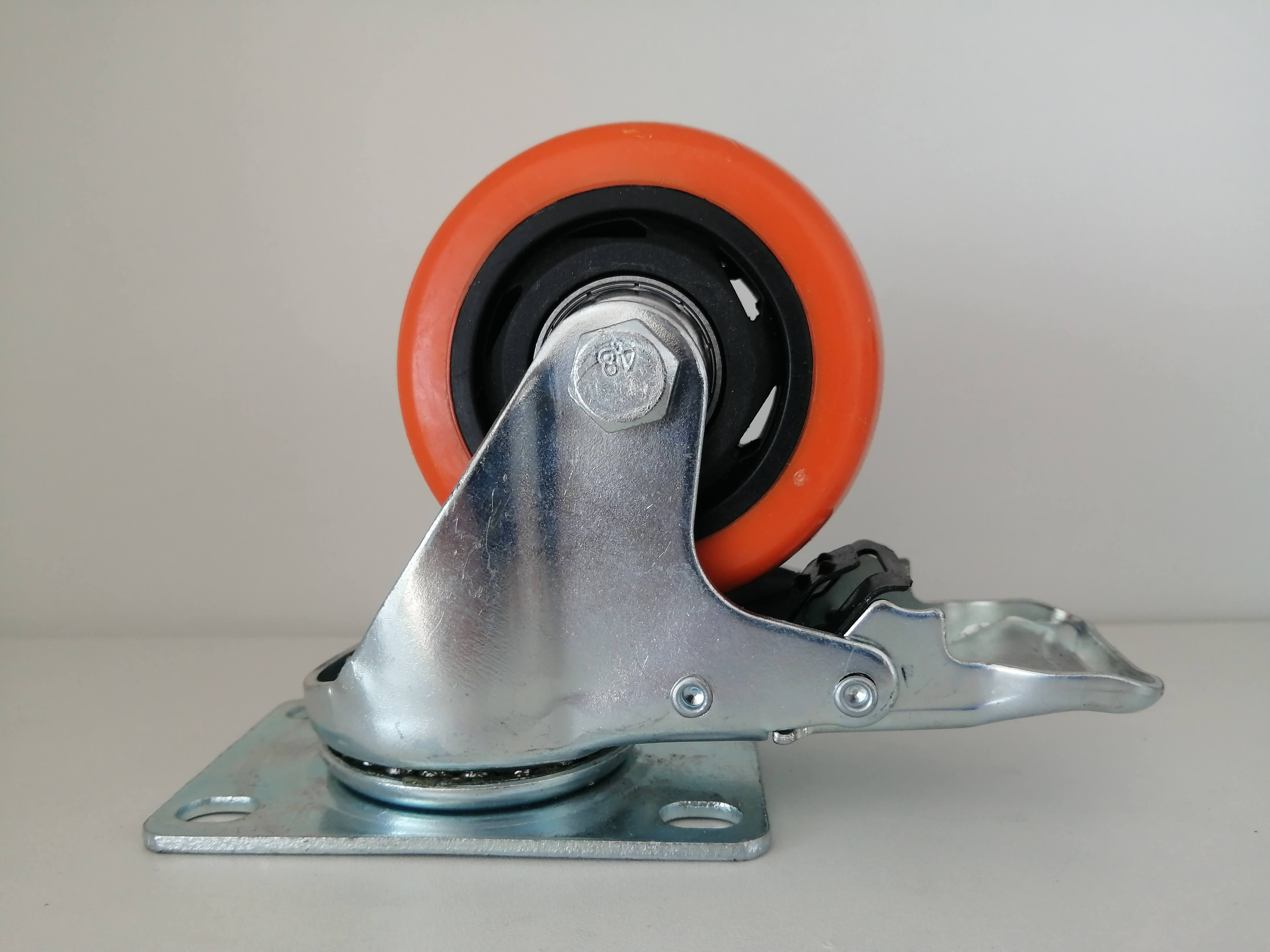 Caster wheel for hand truck