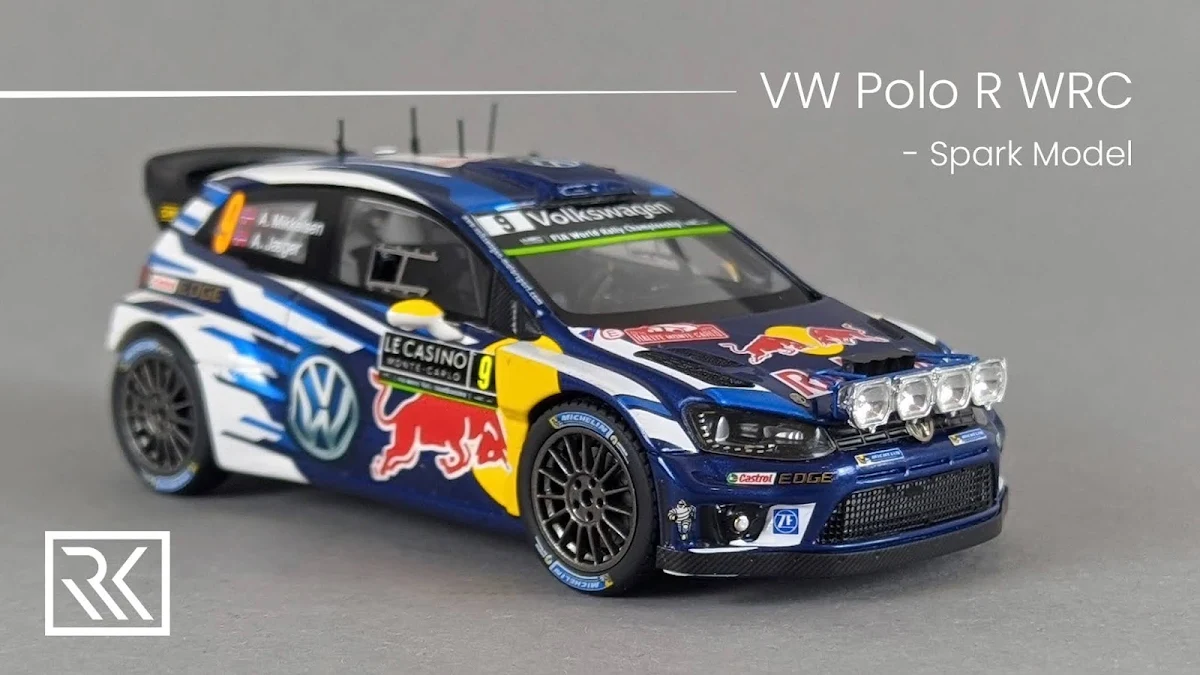 1:43 Spark Volkswagen Polo R WRC, Andreas Mikkelsen / Anders Jaeger, Rally Monte-Carlo 2016