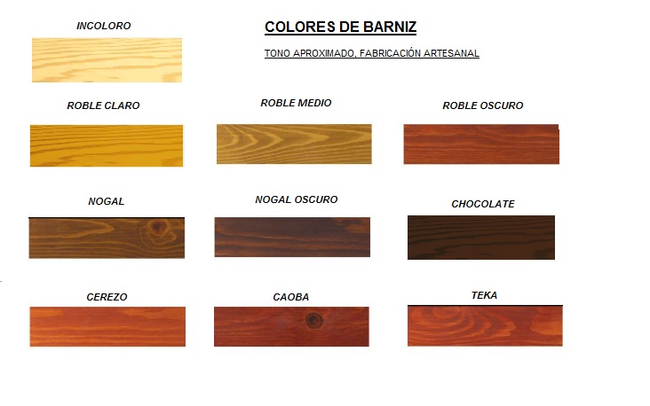 Colores de madera  Tonos de madera, Colores de madera, Acabados de madera