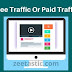 What is the difference between free Traffic Or Paid Traffic?