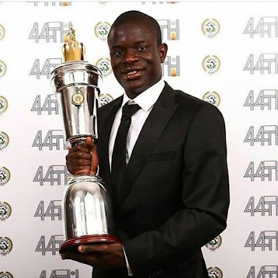MAX SPORTS: PFA PLAYER OF THE YEAR: N'GOLO KANTE IS THEY 2017 PFA PLAYER OF THE YEAR