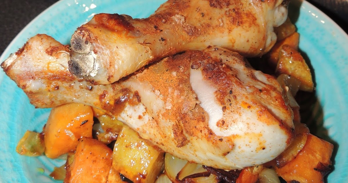 coris.kochundback.welt: Hähnchenkeule mit buntem Gemüse