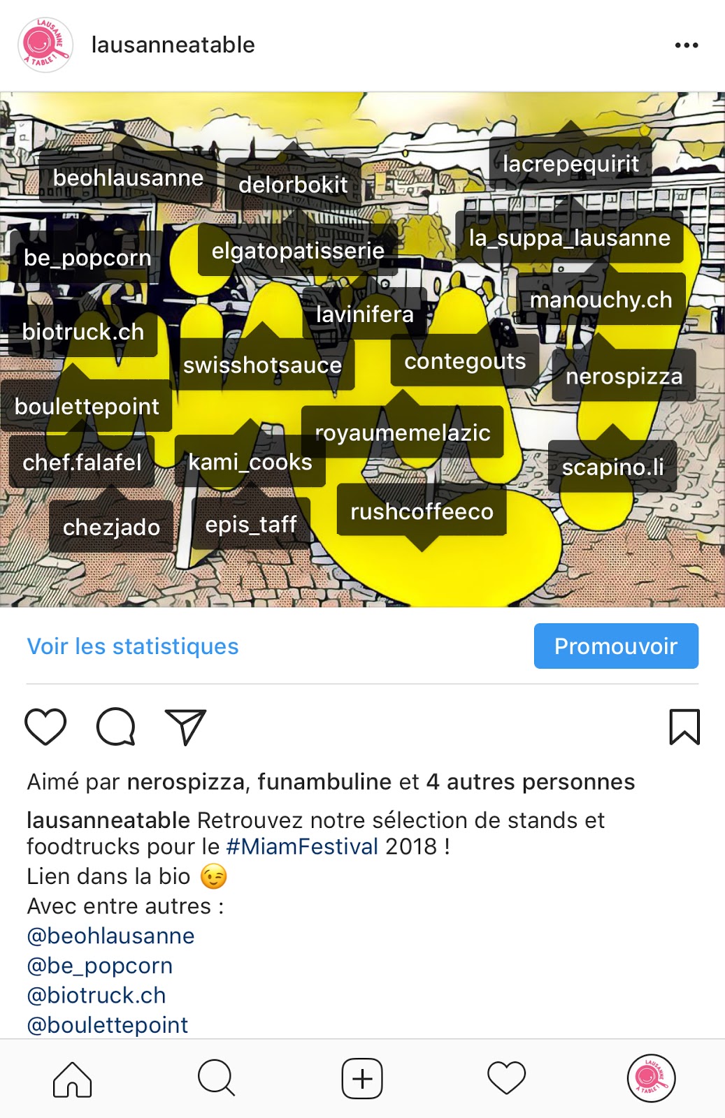 funambul in e arretez d identifier des comptes sur instagram