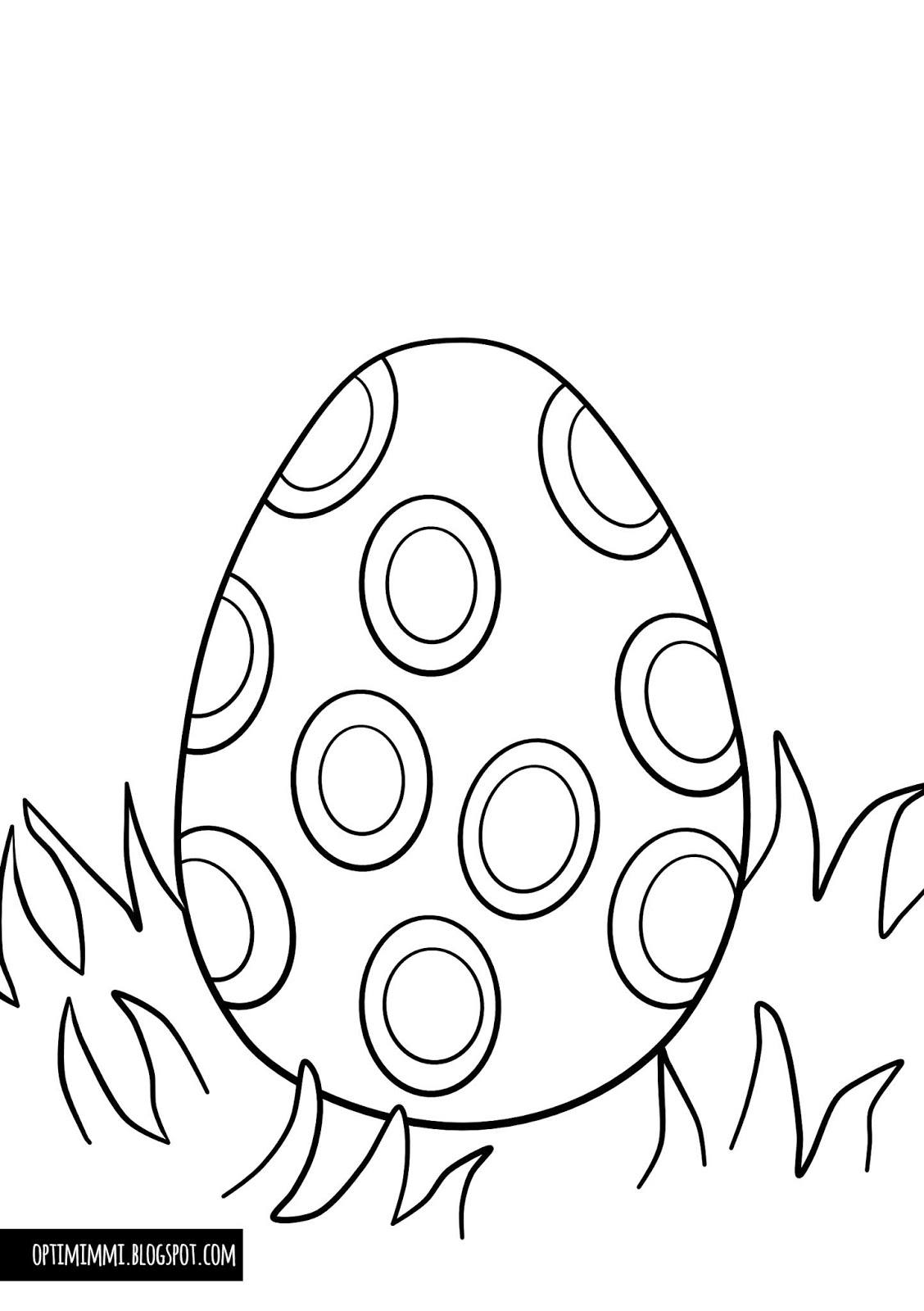 An Easter Egg (a coloring page) / Pääsiäismuna (värityskuva)