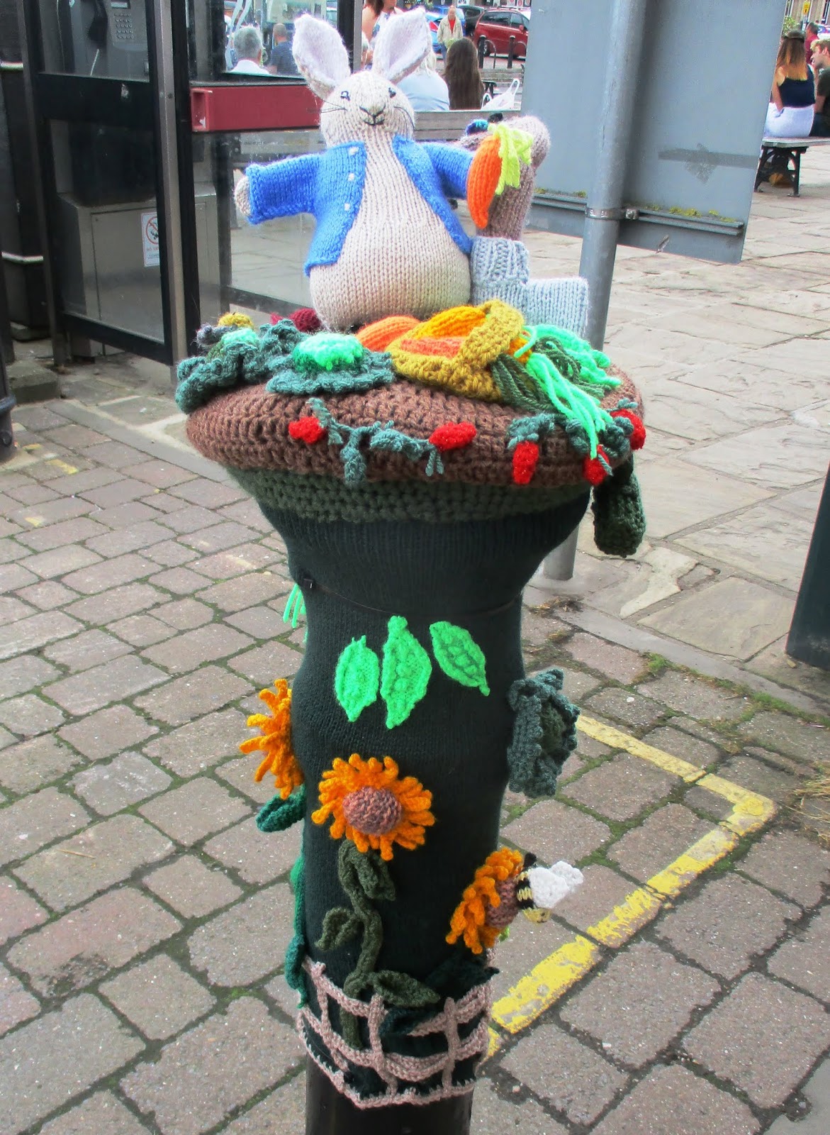 Love my life Yarn bombing in Thirsk.