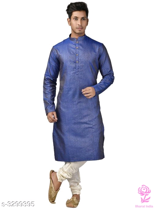 Cotton Silk Men's Kurta Sets: Starting₹1190/-Free COD whatsapp+919199626046