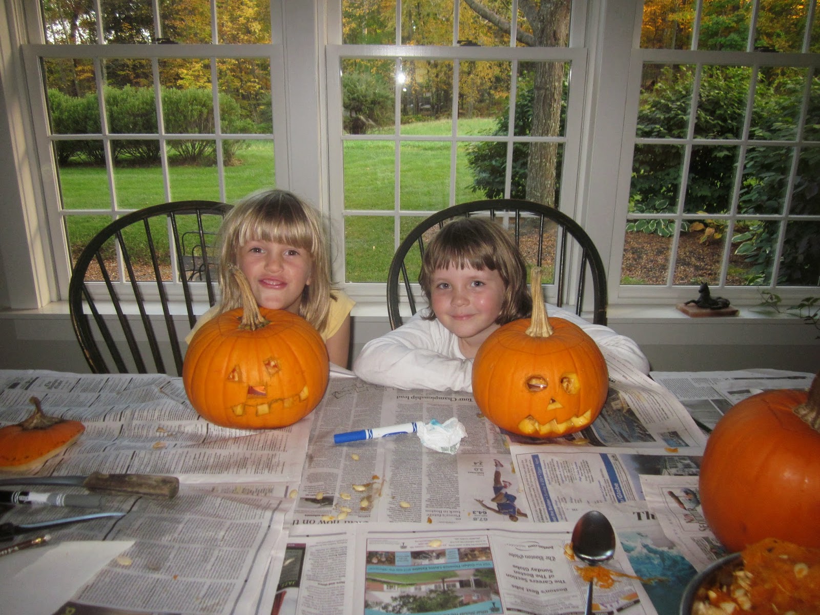 carving pumpkins at home
