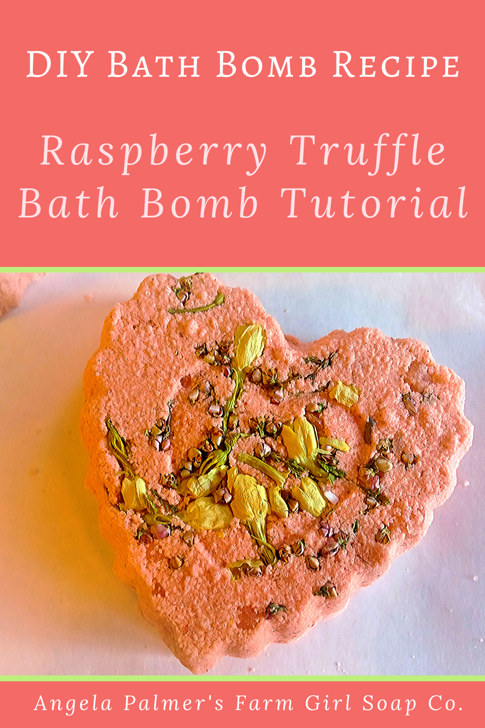 Raspberry Truffle DIY Bath Bomb Recipe Angela Palmer's Farm Girl Soap Co.