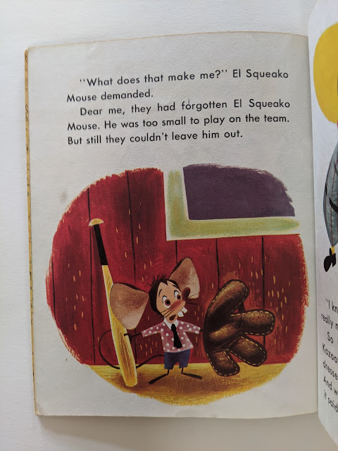 picture of children's book page with illustration of a mouse