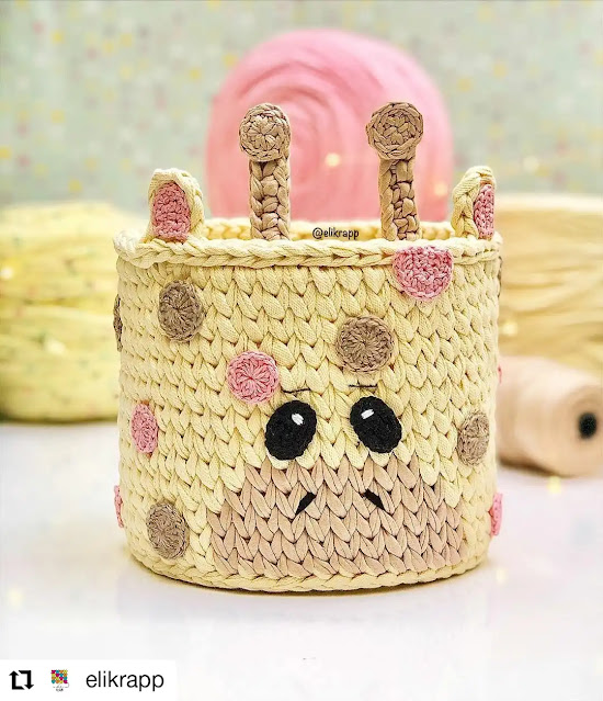 Lo más lindos cestos para niños a crochet - Tutoriales paso a paso