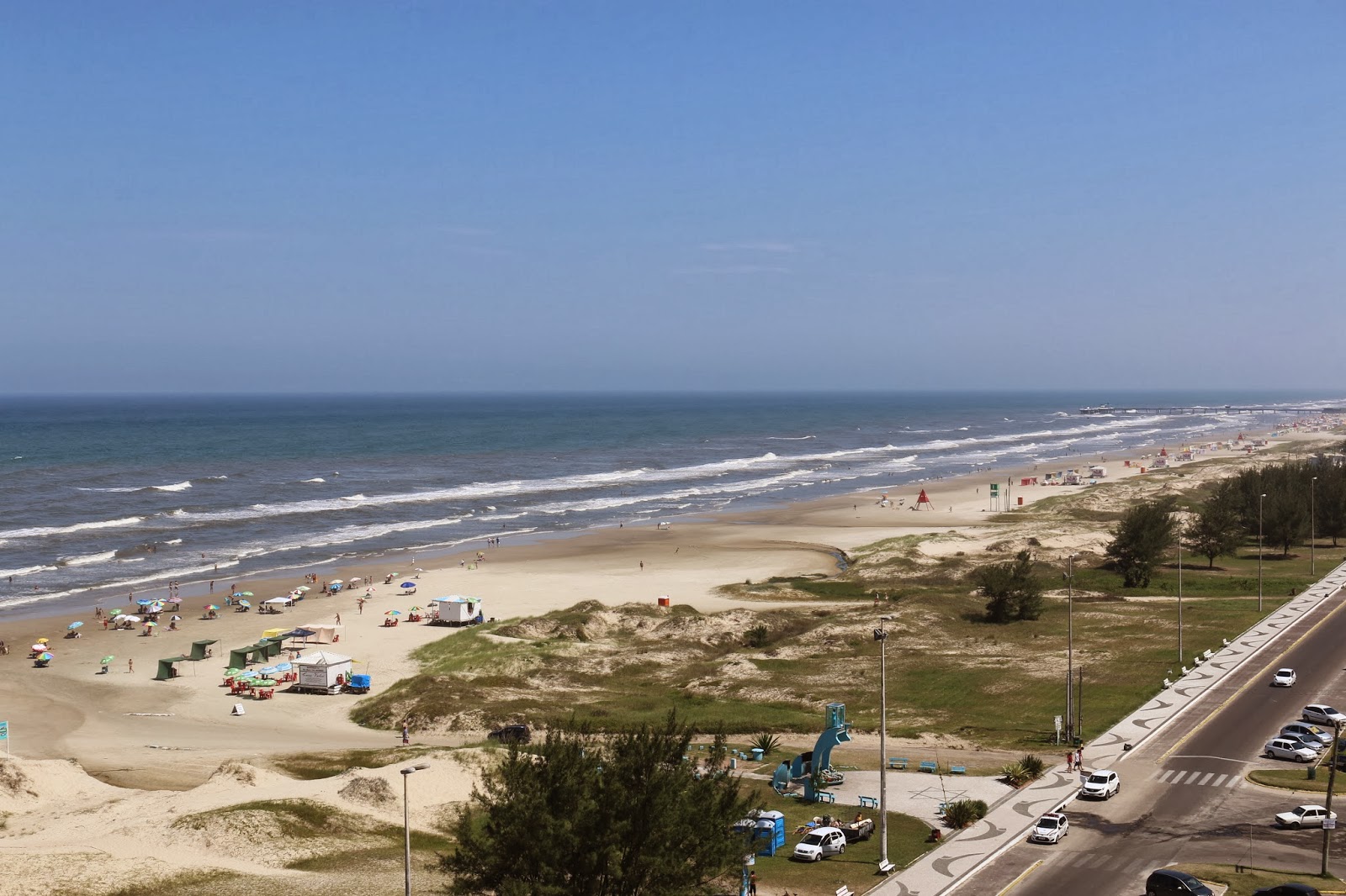 Viajando por aí Vista da praia de Capão da Canoa