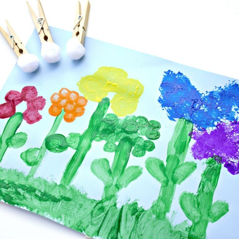 Flower Painting Ideas For Kids Messy Little Monster