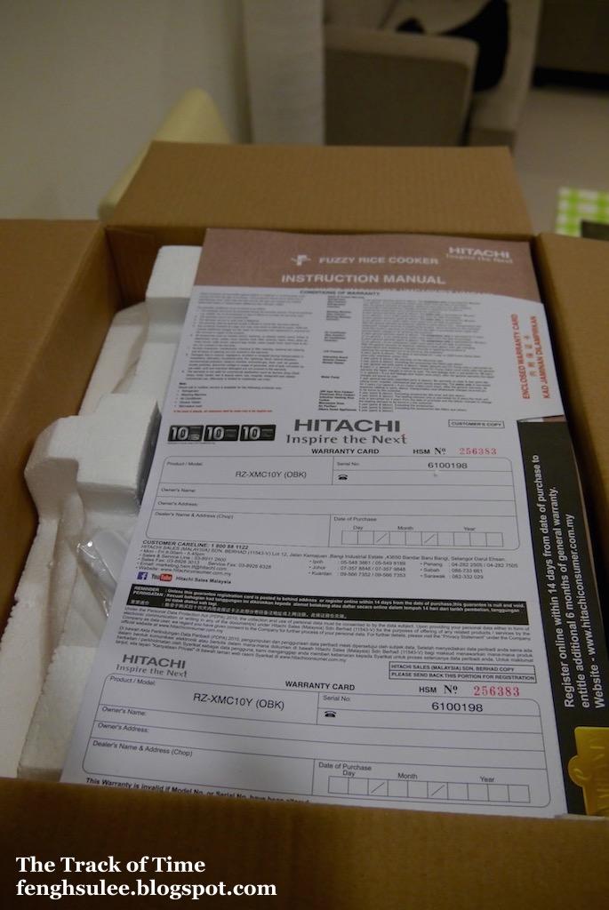 Hitachi Rice Cooker RZXMC10Y Black The Track of Time