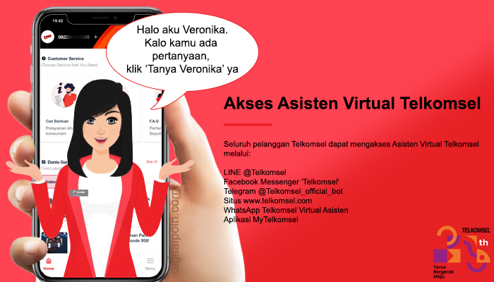 Tanya Veronika Asisten Virtual Untuk Mengatasi Sinyal Telkomsel 