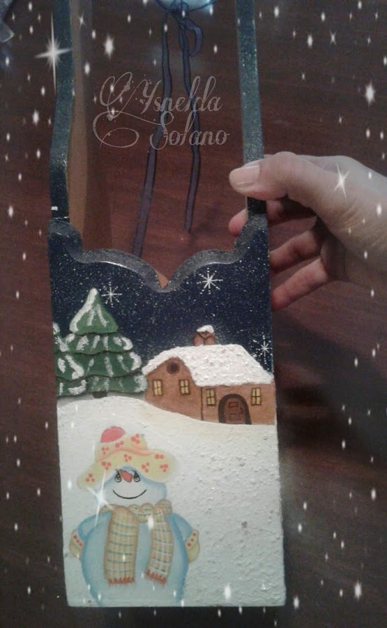 Porta-botella-para-la-Mesa-Navideña