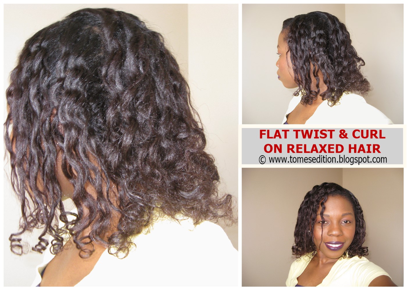 Tomes Edition My 24hr Flat Twist Curl On Relaxed Hair