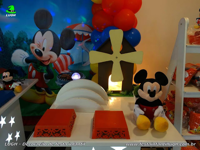 Mickey Mouse - Decoração provençal simples - detalhes imagem 02 Decoração festa Mickey Mouse - Provençal simples