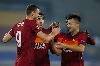 ملخص واهداف مباراة روما وسبورتينج براجا (3-1) الدوري الاوروبي