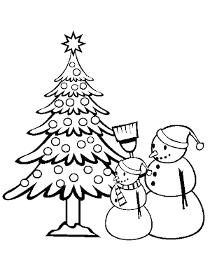 Christmas Tree Coloring Pages for Kids