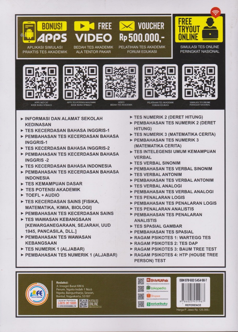 Buku Panduan Pendaftaran Sekolah Kedinasan 20202021 Buku Panduan Soal Toko Buku Online