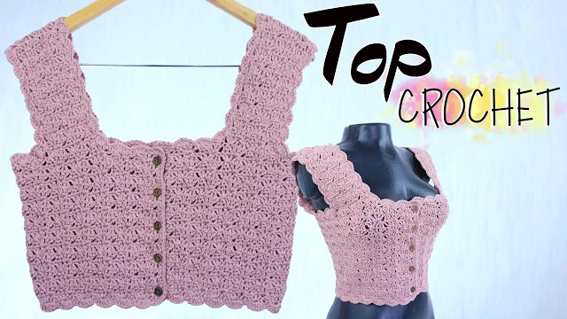Top Punto Fantasía a Crochet