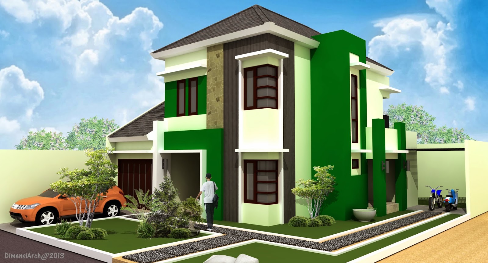 65 Desain  Rumah  Minimalis Modern  2  Lantai  Di Hook  Desain  