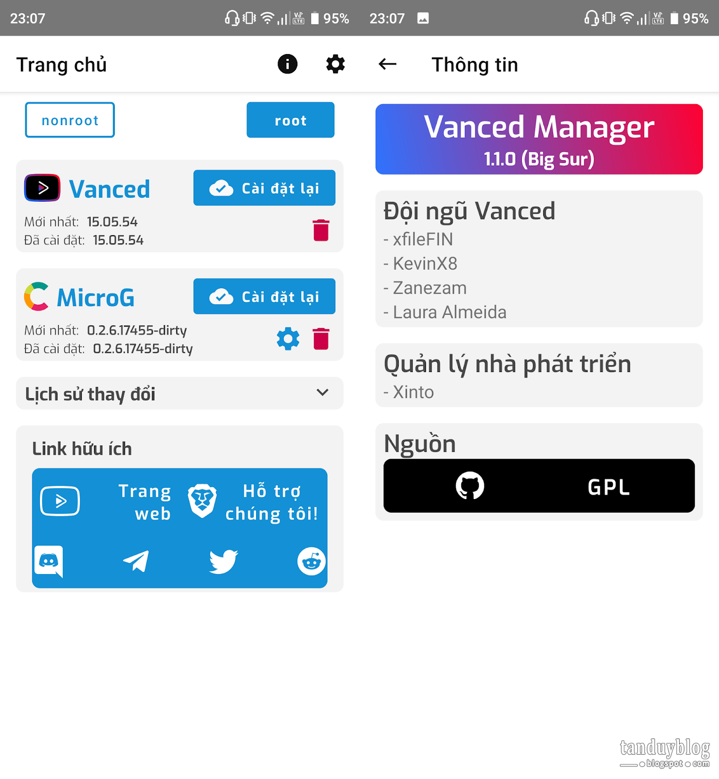 vanced manager app