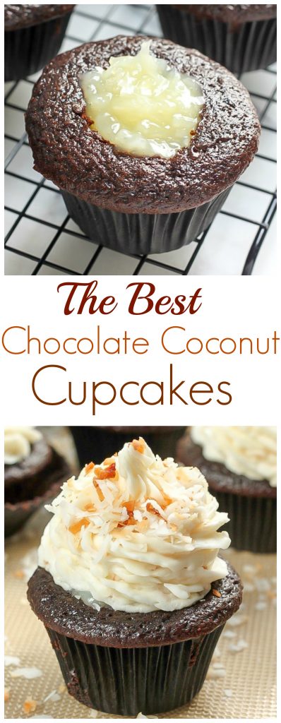 The Best Chocolate Coconut Cupcakes Recipe