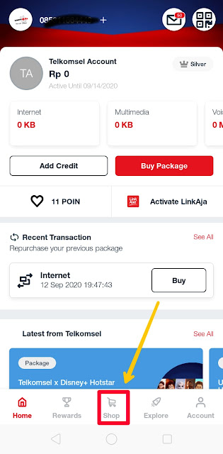 Cara Membeli Paket Internet di Aplikasi MyTelkomsel