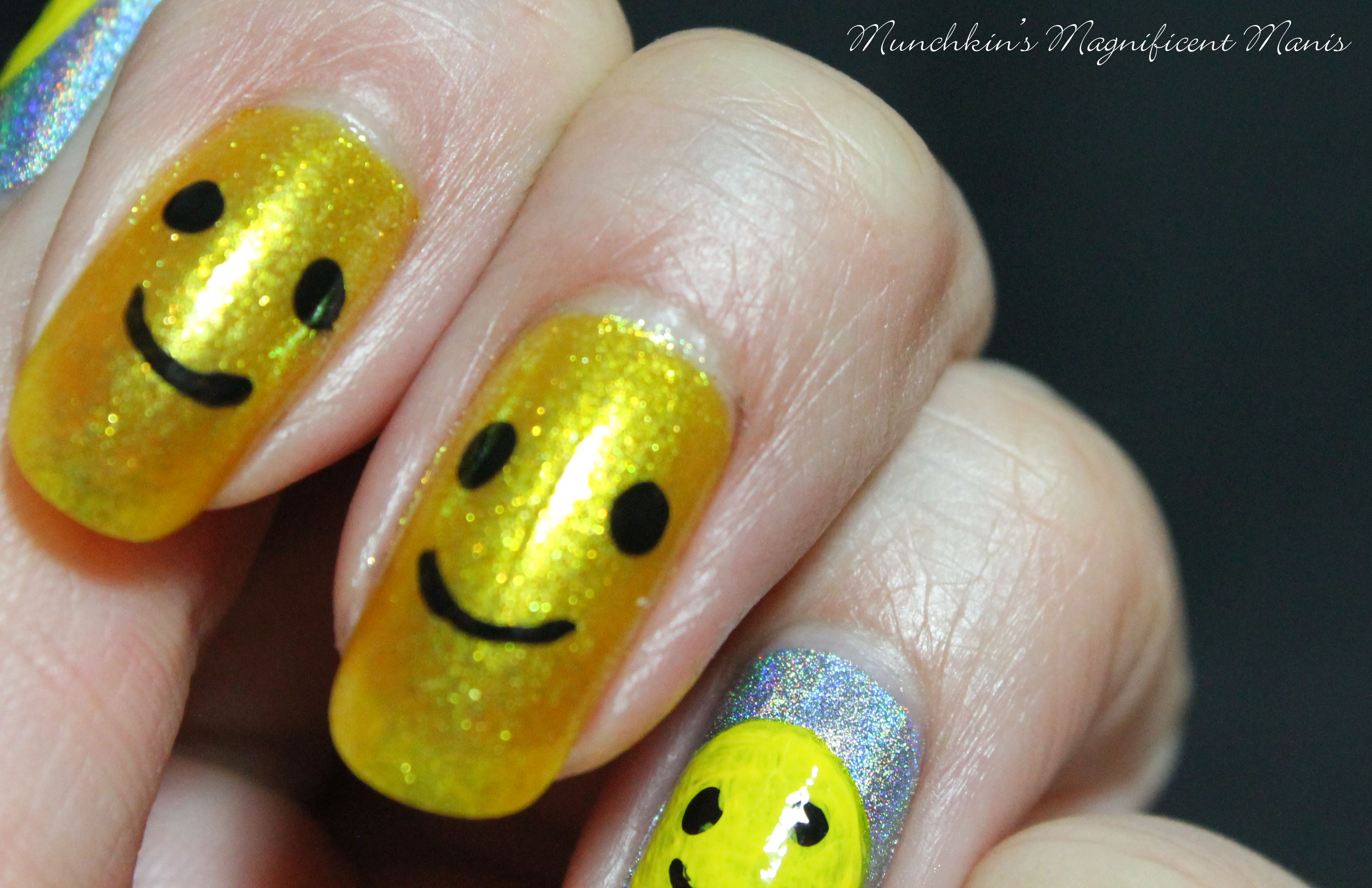 2. Cute Happy Face Nails - wide 5