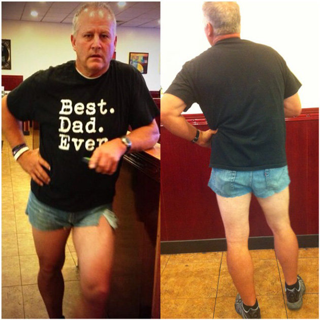 Kresta In The Afternoon Dad Wears Short Shorts to Teach Daughter a