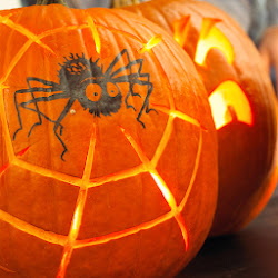 pumpkin halloween easy pumpkins spider painted carving decorations painting carved decoration decorating web stencil simple stencils bhg printable spooky quick
