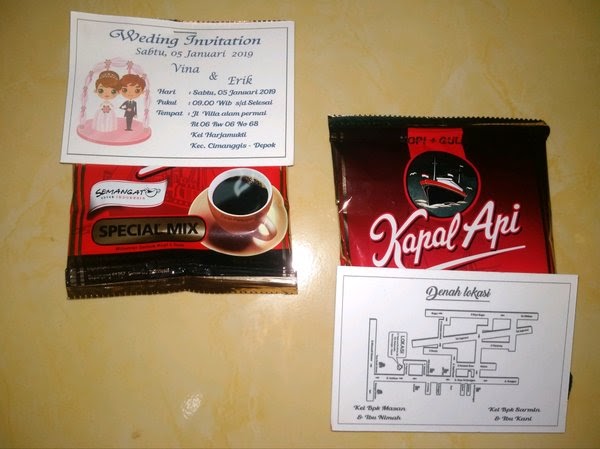 Contoh Undangan Pernikahan Pakai Kopi Sachet Terbaru Triprofik Com