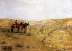 eakins thomas cowboys bad lands badlands 1888 painter western canvas painting oil cowboy west artist random philadelphia table realist 1844