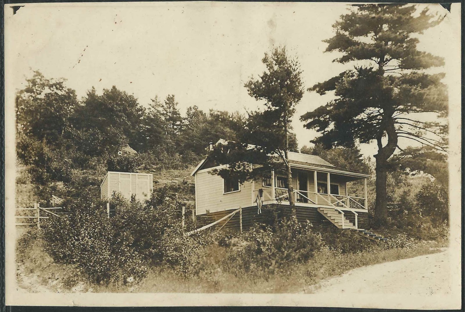Heirlooms Reunited c1940 Photograph of a Camp, possibly with an