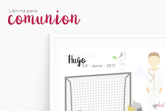 Diseño gráfico: Lámina Comunión