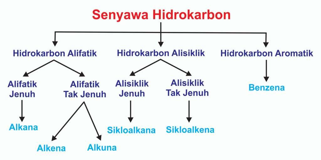 Senyawa Hidrokarbon : Pengertian, Identifikasi, Klasifikasi - kimia