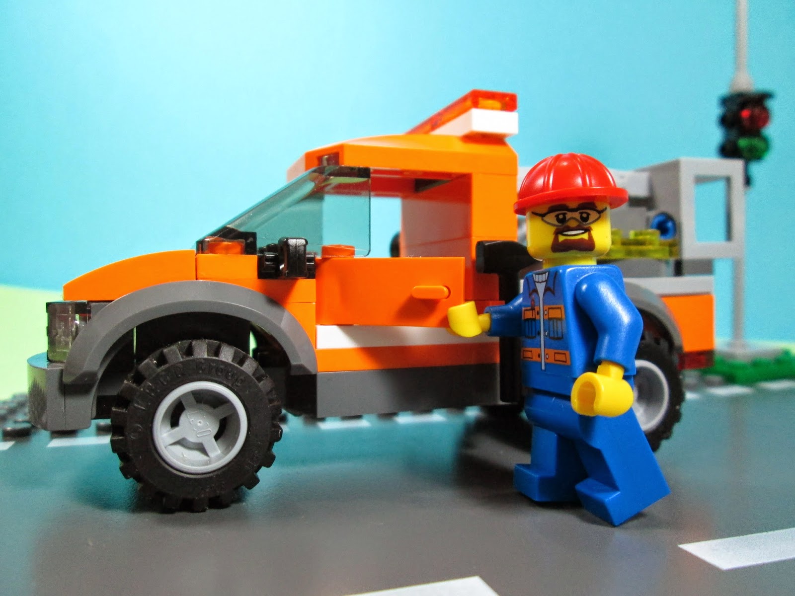 Set LEGO City 60054 - camião para reparar iluminação