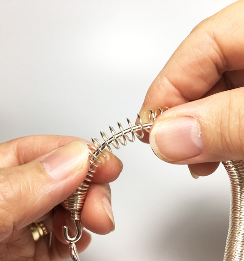 How to Make a Crystal Embellished Coiled Wire Bracelet Tutorial The